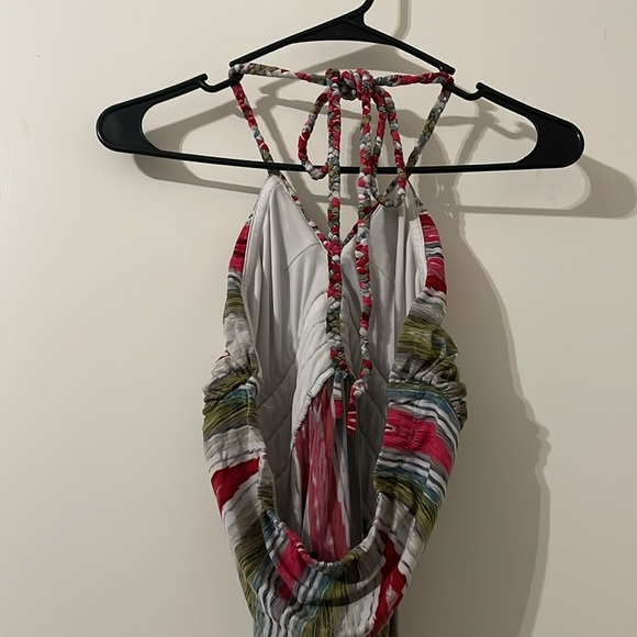 Snap Y2K Multicolor Halter Maxi Dress Size S - Picture 5 of 9